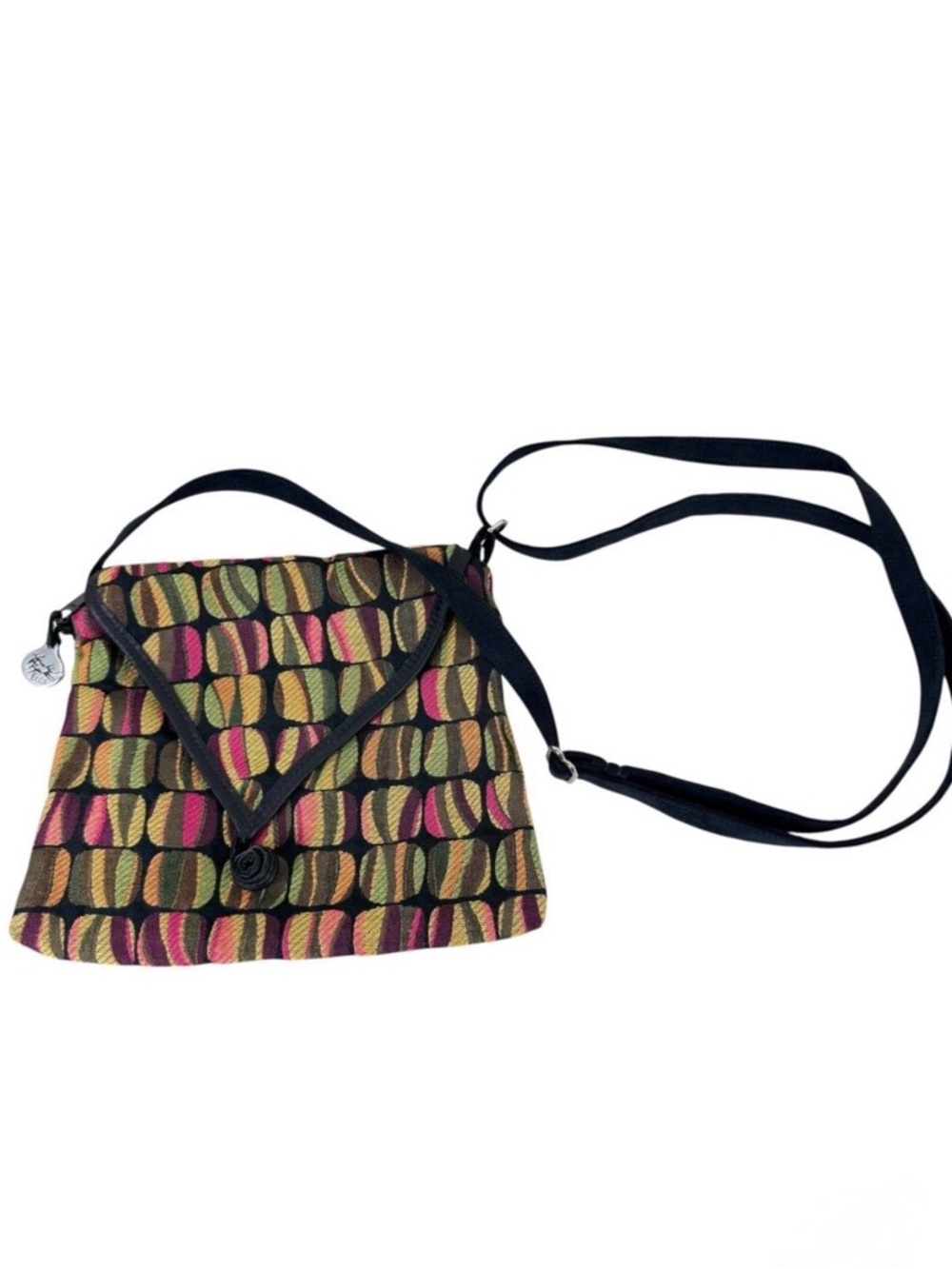Erda Of Maine Colorful Tapestry Flap Adjustable‎ Strap Square Crossbody Purse
